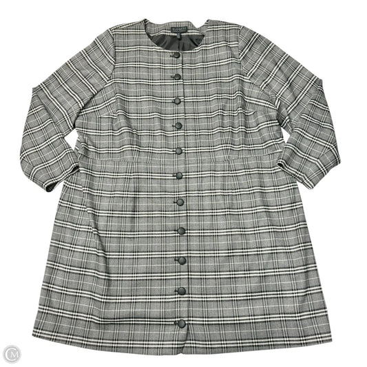 Dress Casual Midi By Eloquii In Plaid Pattern, Size: 4x