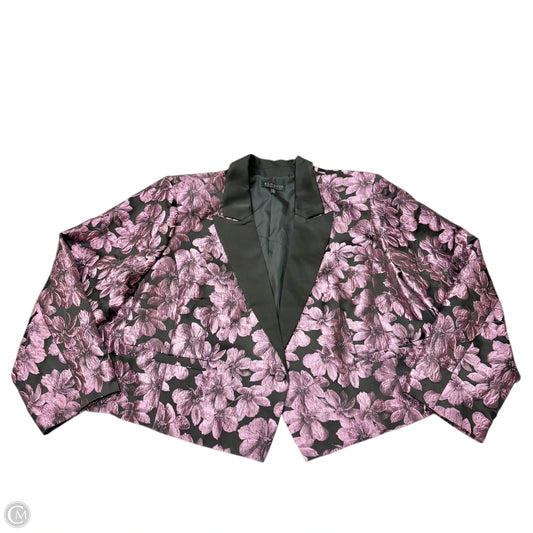 Blazer By Eloquii In Floral Print, Size: 4x