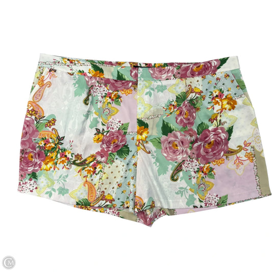 Shorts By Eloquii In Multi-colored, Size: 28
