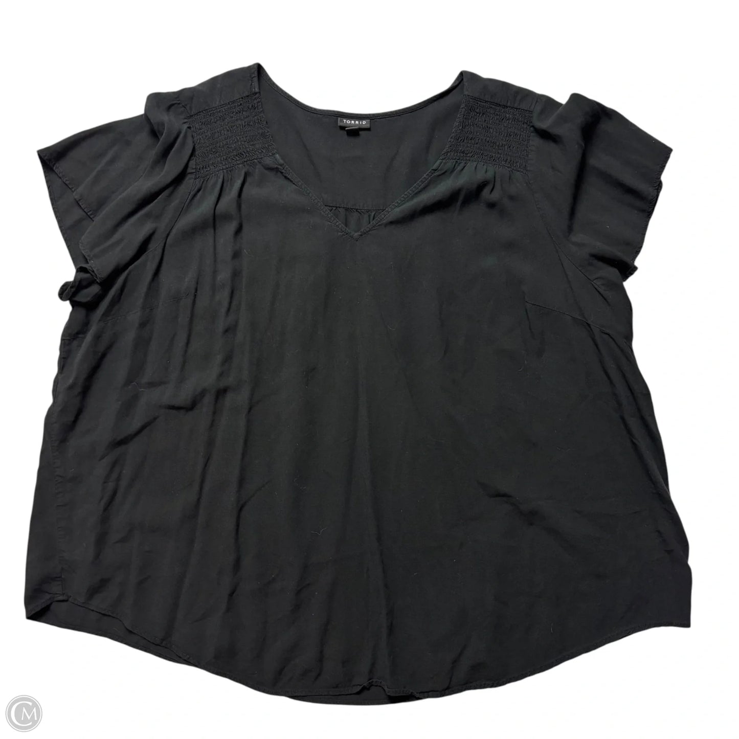 Top Short Sleeve By Torrid In Black, Size: 4x