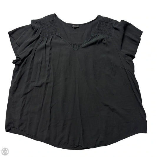 Top Short Sleeve By Torrid In Black, Size: 4x