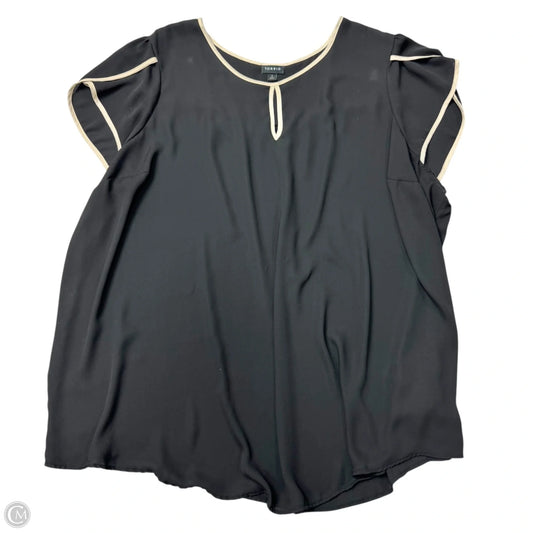 Top Short Sleeve By Torrid In Black & Tan, Size: 4x