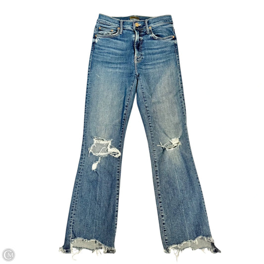 Jeans Cropped By Mother In Blue Denim, Size: 0