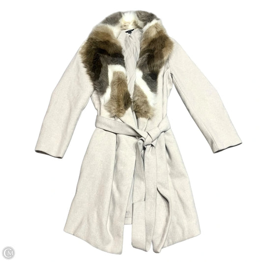 Coat Faux Fur & Sherpa By Alfani In Tan, Size: L/Xl
