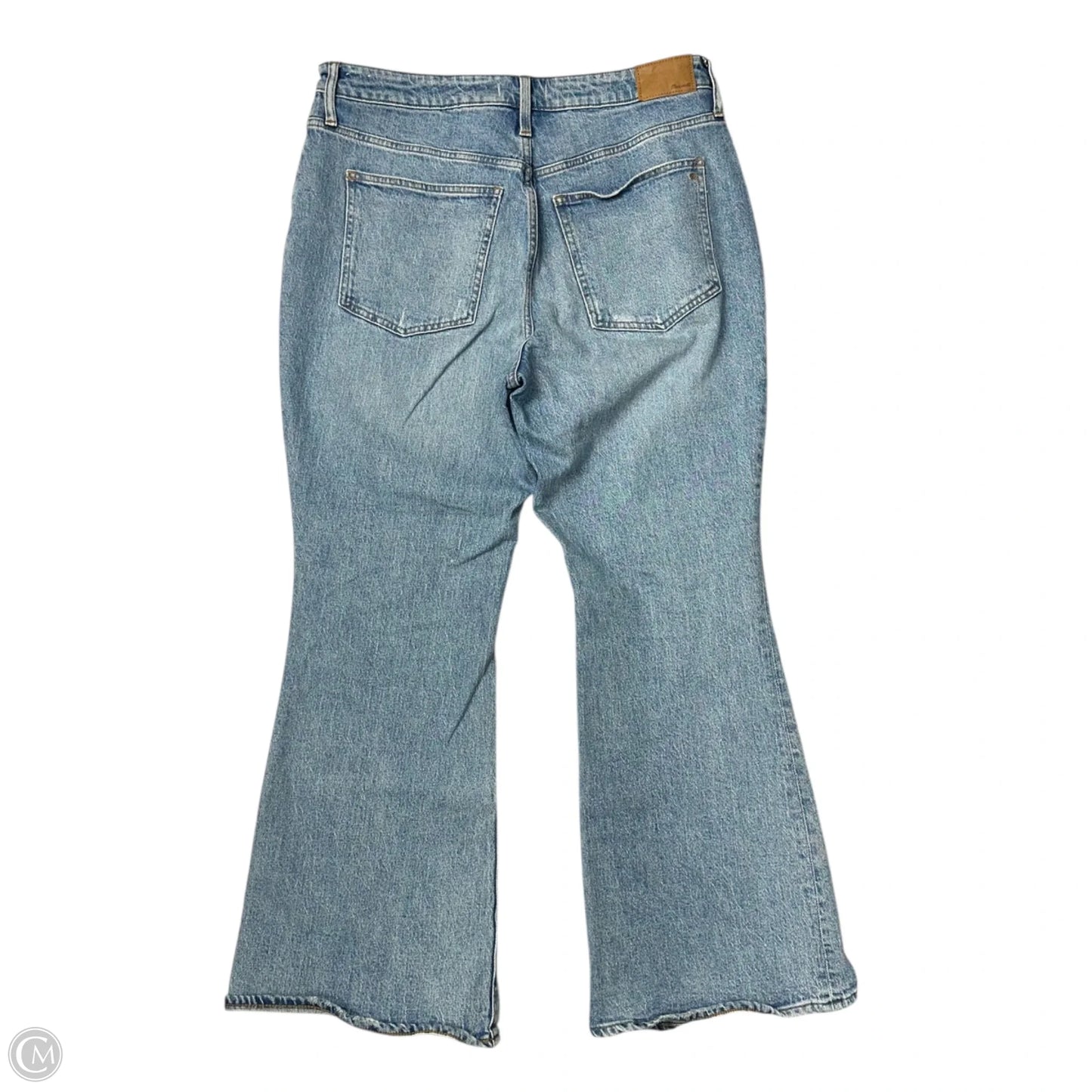 Jeans Flared By Madewell In Blue Denim, Size: 14