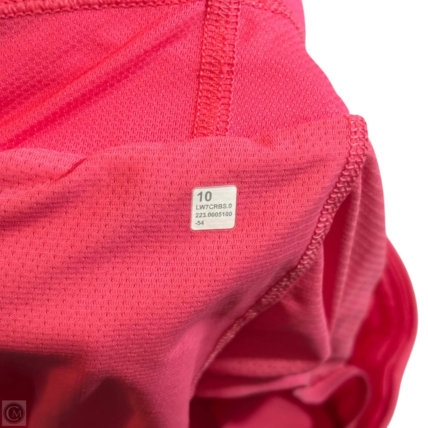 Athletic Shorts By Lululemon In Pink, Size: M