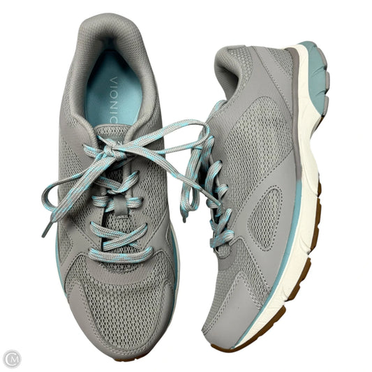 Shoes Athletic By Vionic In Blue & Grey, Size: 10