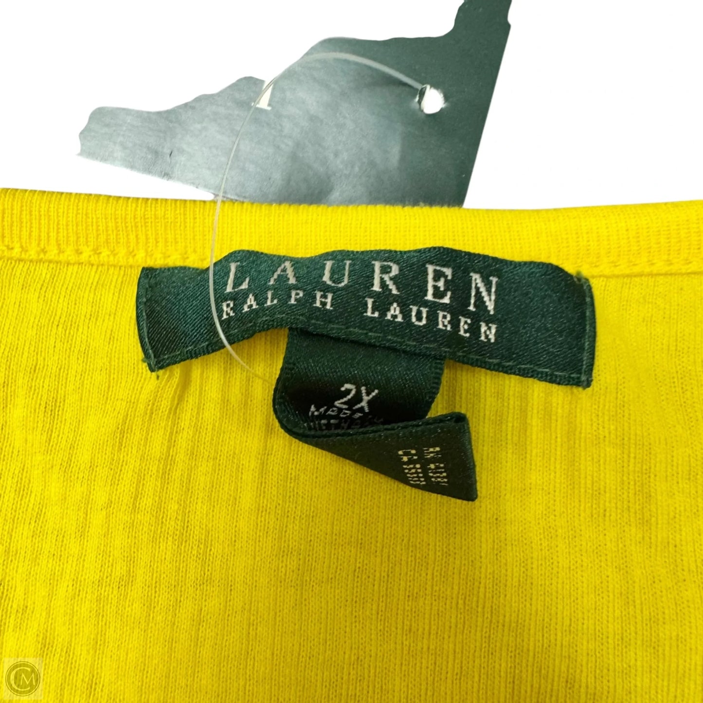 Top Long Sleeve By Lauren By Ralph Lauren In Yellow, Size: 2x