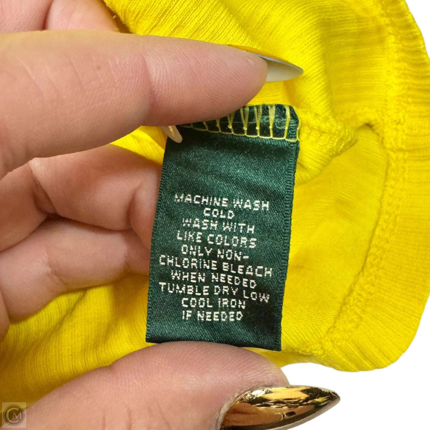 Top Long Sleeve By Lauren By Ralph Lauren In Yellow, Size: 2x