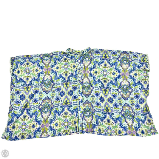 Top Short Sleeve By Johnny Was In Floral Print, Size: M