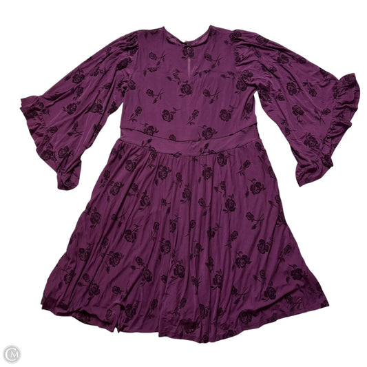 Dress Casual Midi By Torrid In Floral Print, Size: 1x