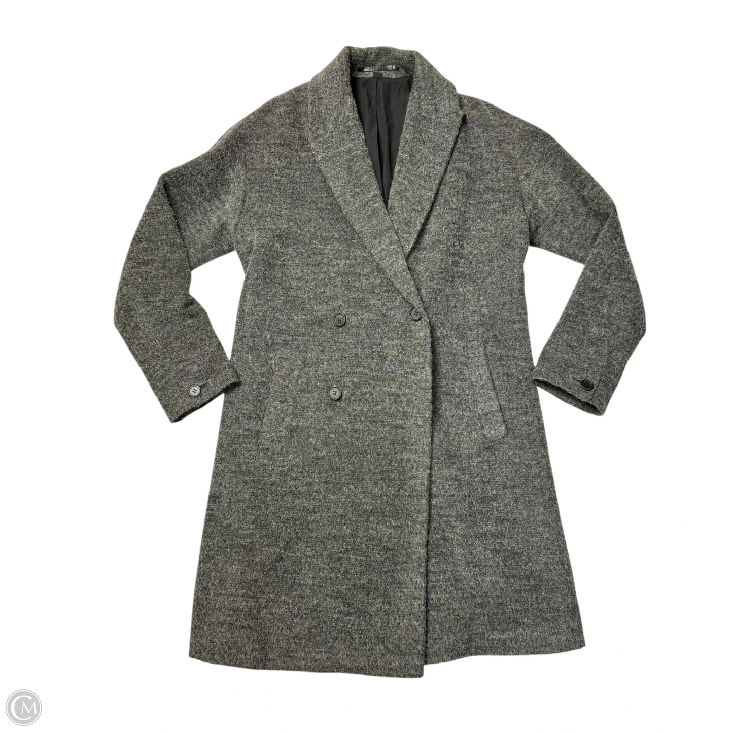Coat Designer By All Saints In Grey, Size: S