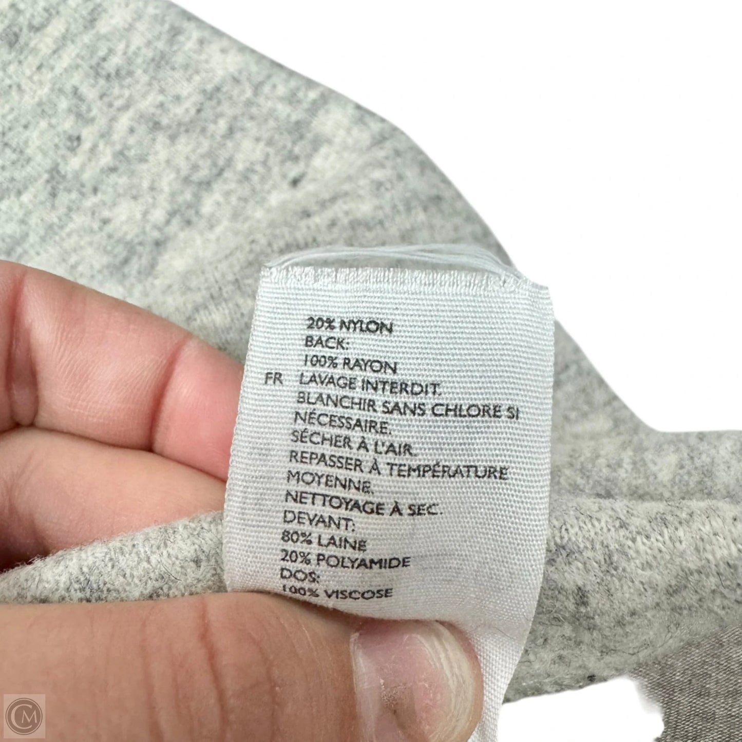 Coat Wool By Cos In Grey, Size: L