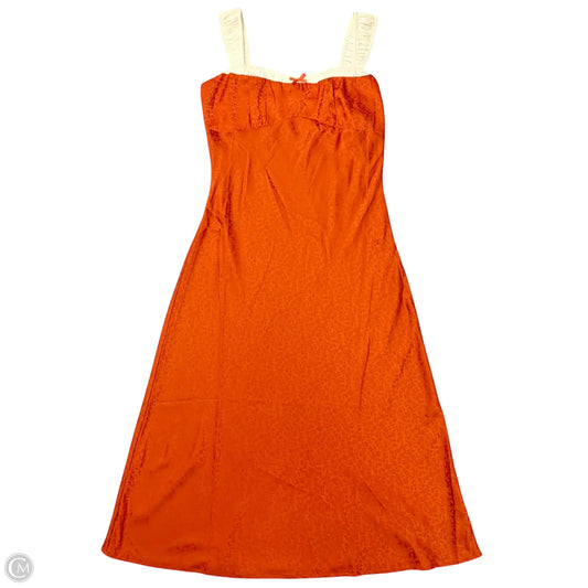 Dress Casual Midi By Lush In Orange, Size: Xl