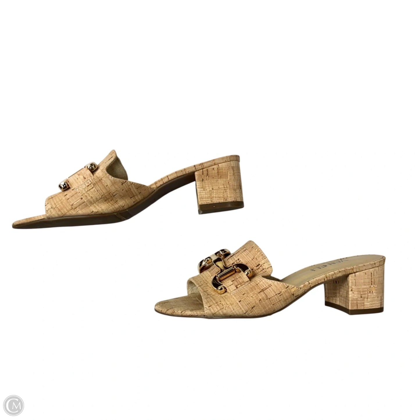Sandals Heels Kitten By Vaneli In Brown, Size: 5