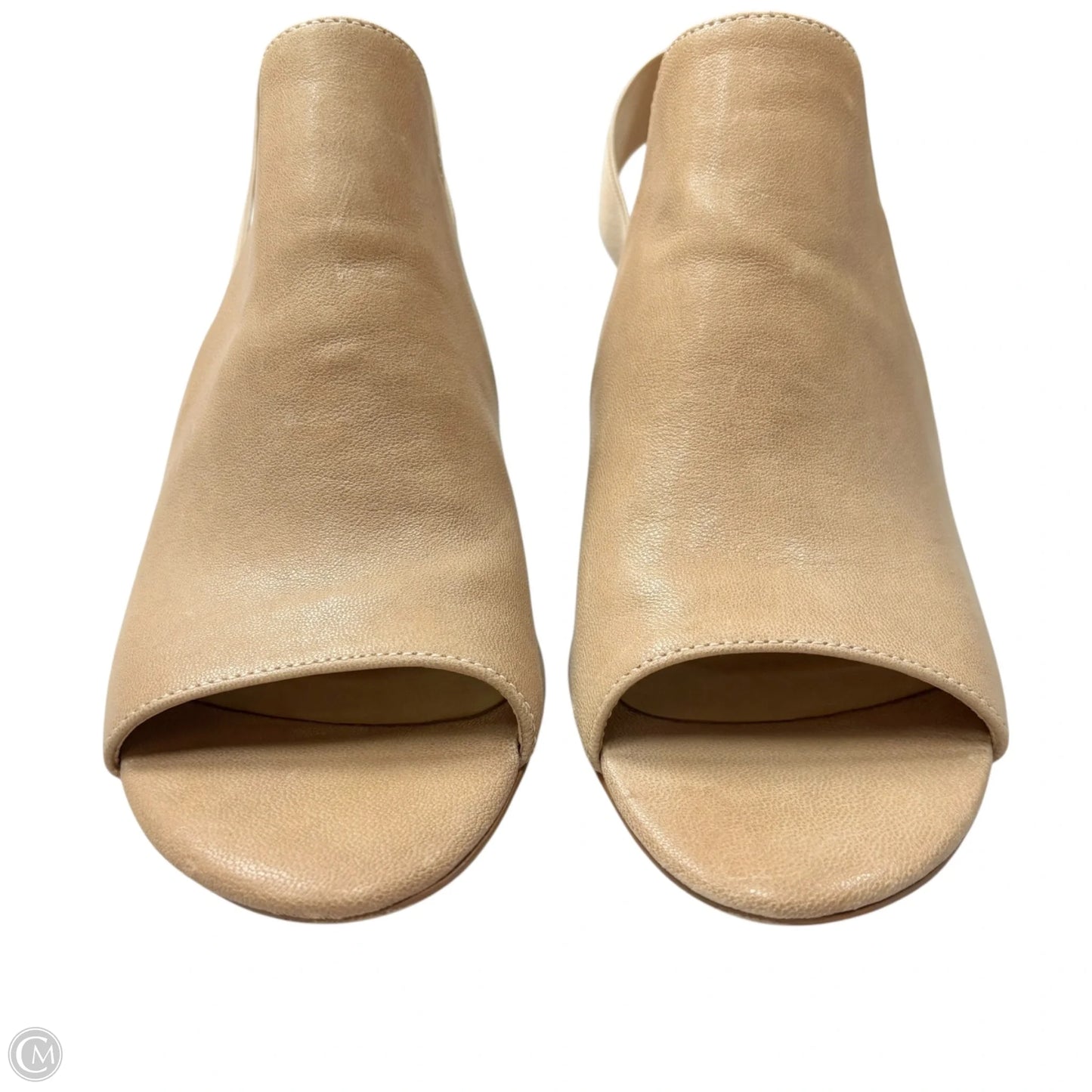 Sandals Heels Block By Vaneli In Tan, Size: 5