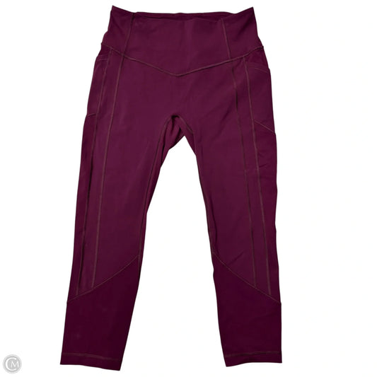 Athletic Leggings By Lululemon In Purple, Size: M