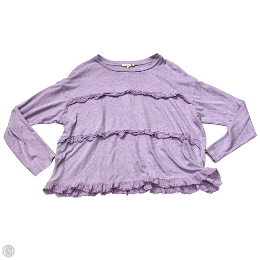 Top Long Sleeve By Sundry In Purple, Size: S