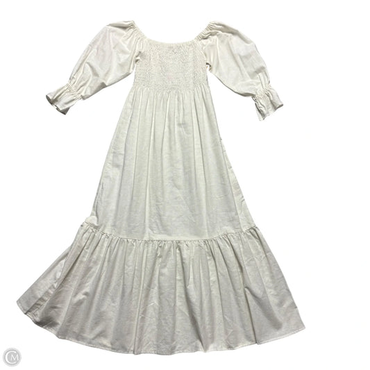 Dress Casual Midi By Baliln In White, Size: S