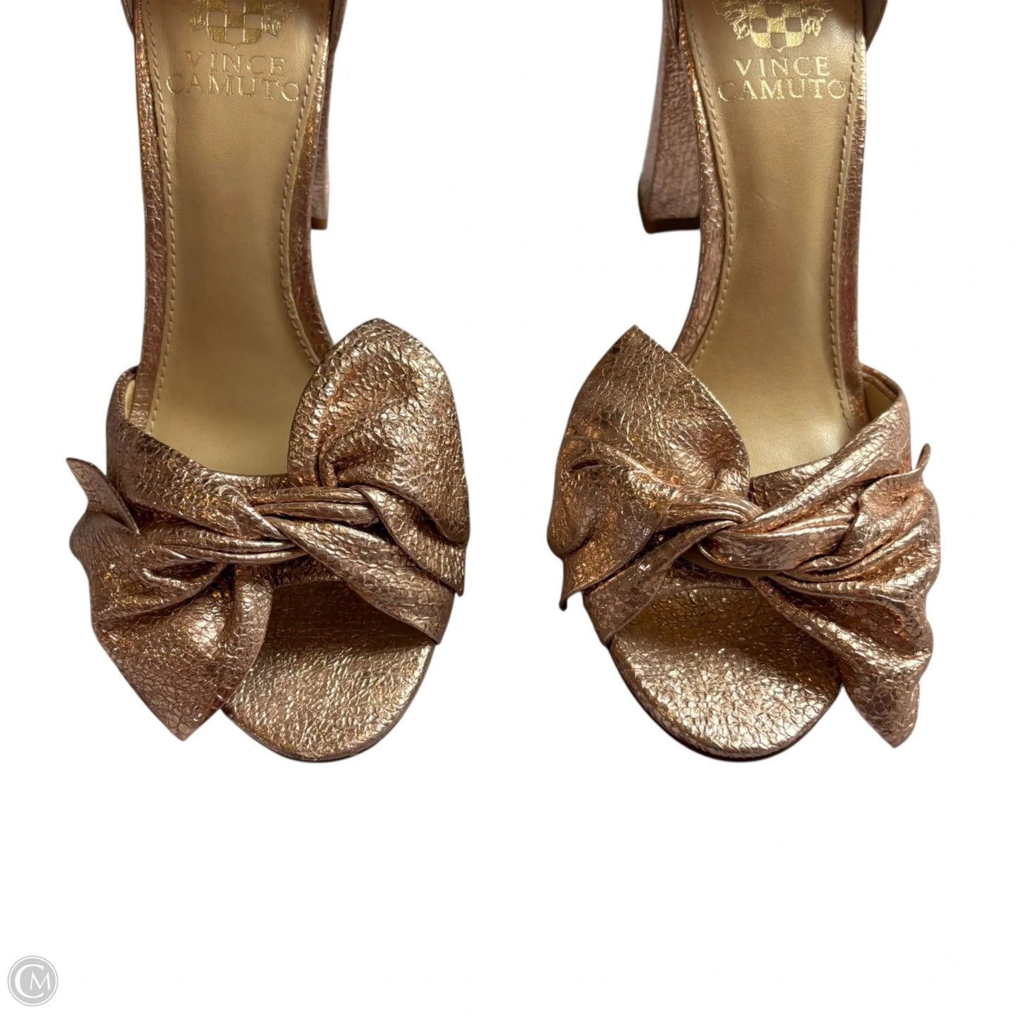 Sandals Heels Block By Vince Camuto In Rose Gold, Size: 6.5
