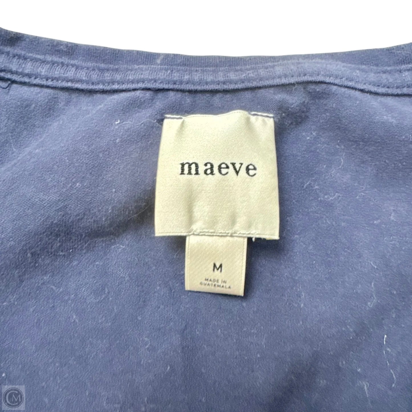 Top Short Sleeve By Maeve In Navy, Size: M