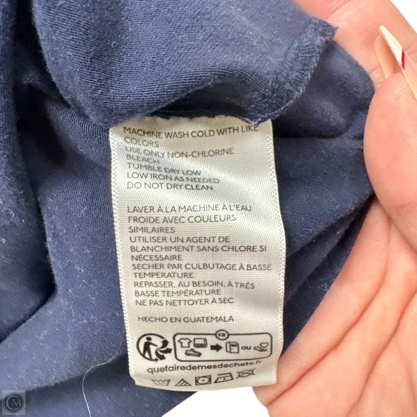 Top Short Sleeve By Maeve In Navy, Size: M