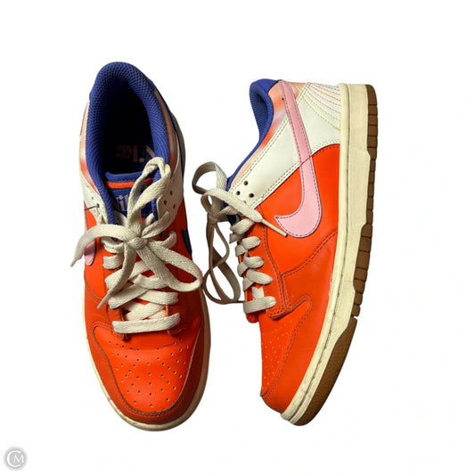Shoes Sneakers By Nike In Blue & Orange, Size: 7.5