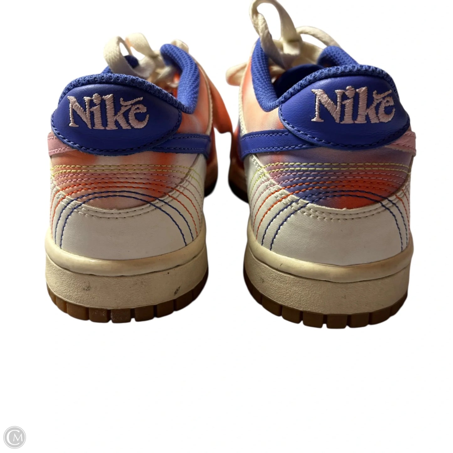 Shoes Sneakers By Nike In Blue & Orange, Size: 7.5