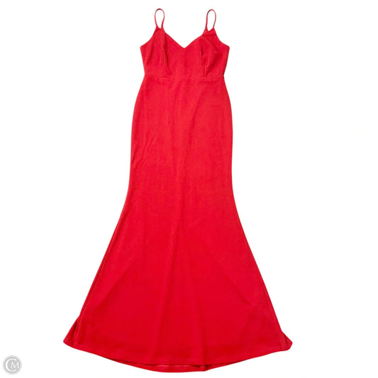 Dress Party Long By Lulus In Red, Size: L