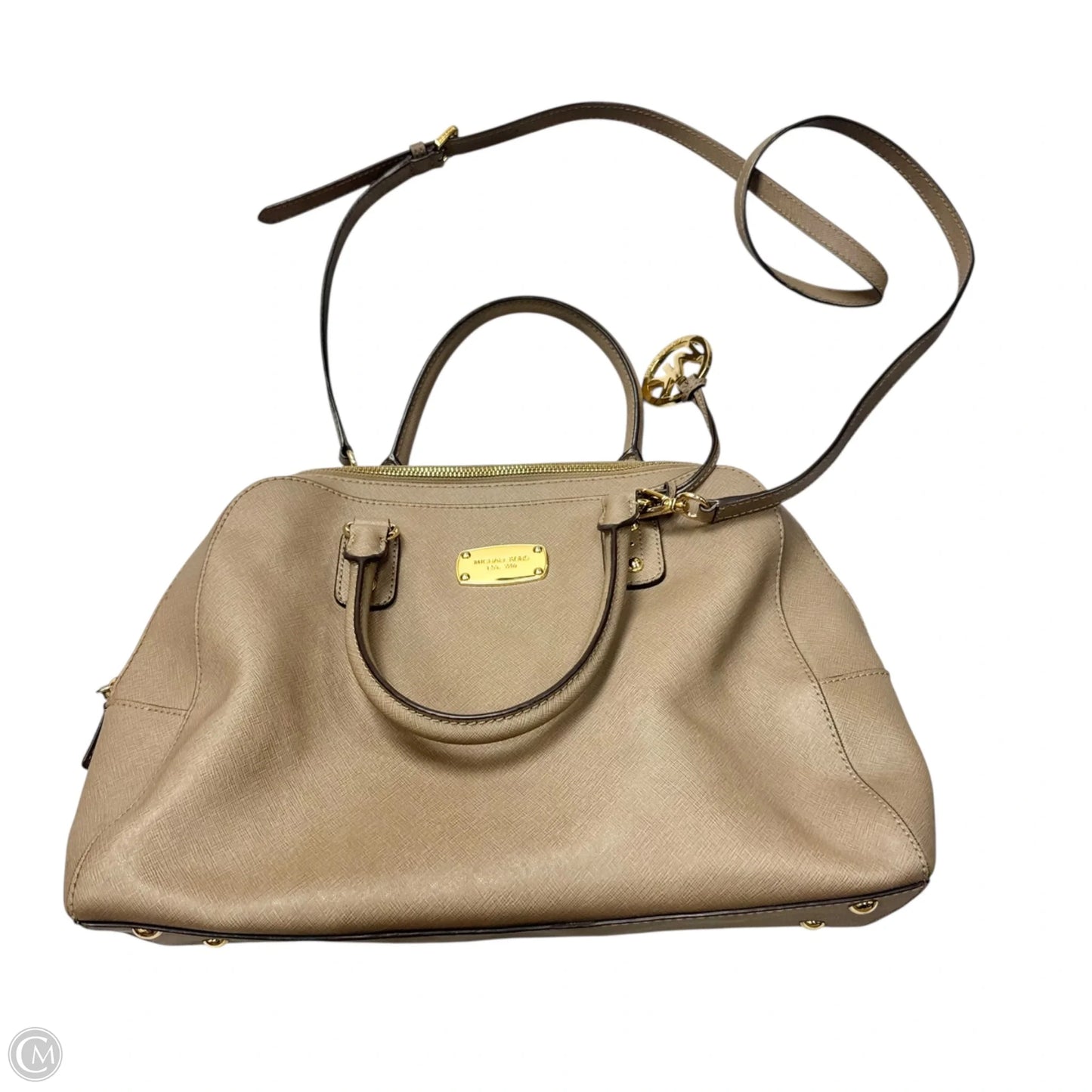 Handbag Leather By Michael By Michael Kors, Size: Large