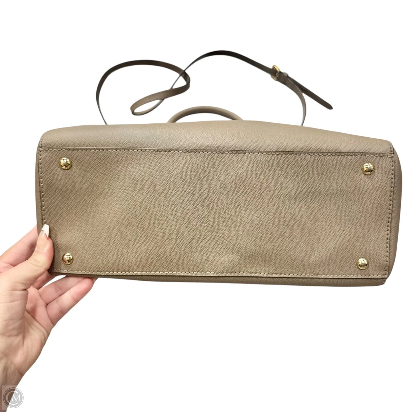 Handbag Leather By Michael By Michael Kors, Size: Large