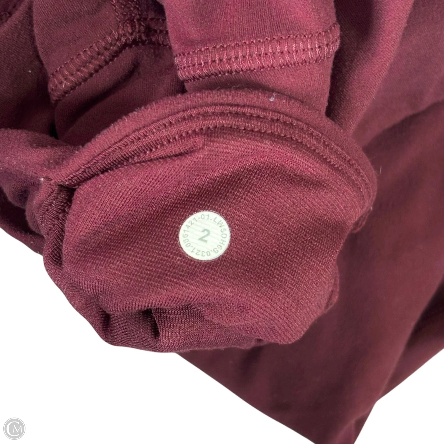 Athletic Pants By Lululemon In Maroon, Size: Xs