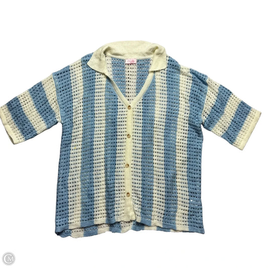 Top Short Sleeve By Pink Lily In Striped Pattern, Size: Xl