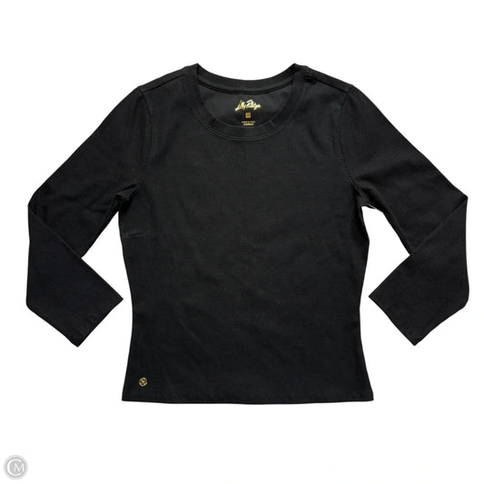 Top Long Sleeve Designer By Lilly Pulitzer In Black, Size: M