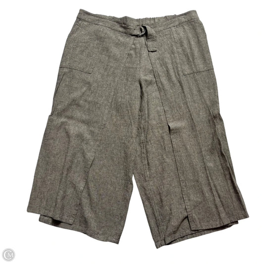 Pants Linen By Pure Jill In Grey, Size: Xlp