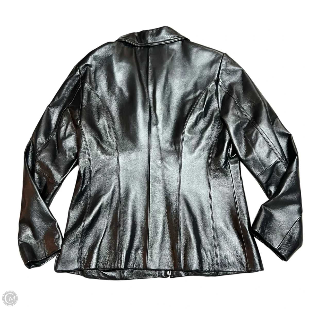Jacket Leather By Worthington In Black, Size: M