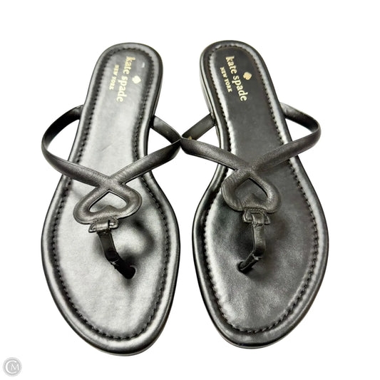 Sandals Designer By Kate Spade In Black, Size: 9