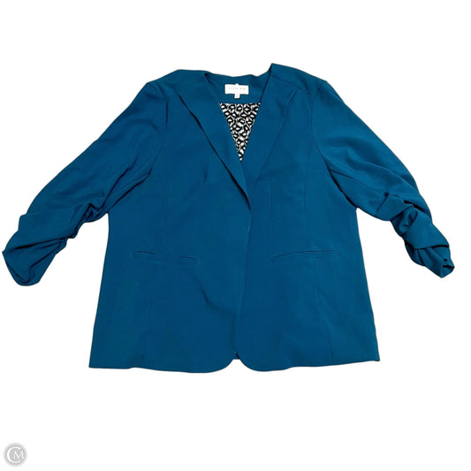 Blazer By Skies Are Blue In Teal, Size: 2x