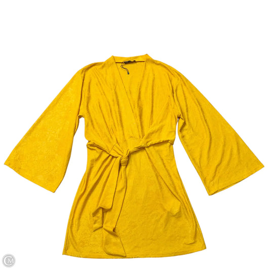 Dress Casual Short By Zara In Yellow, Size: M
