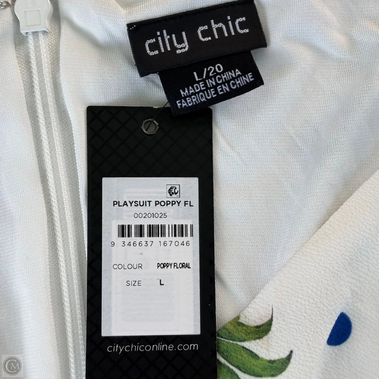 Romper By City Chic In Floral Print, Size: 2x