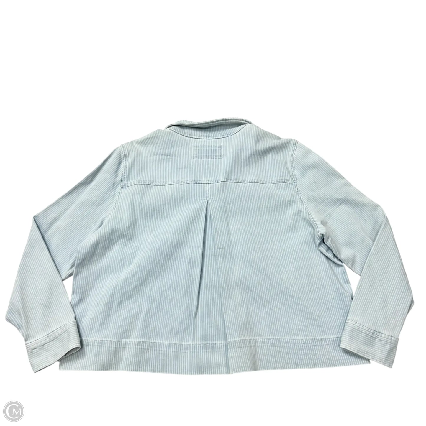 Jacket Denim By Loft In Blue Denim, Size: Xl