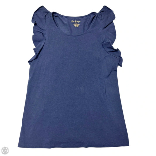 Top Sleeveless Designer By Lilly Pulitzer In Navy, Size: Xs