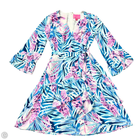 Dress Designer By Lilly Pulitzer In Blue & Purple, Size: Xxs