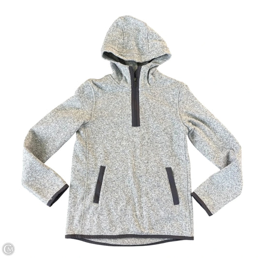 Athletic Sweatshirt Hoodie By Lululemon In Grey, Size: S