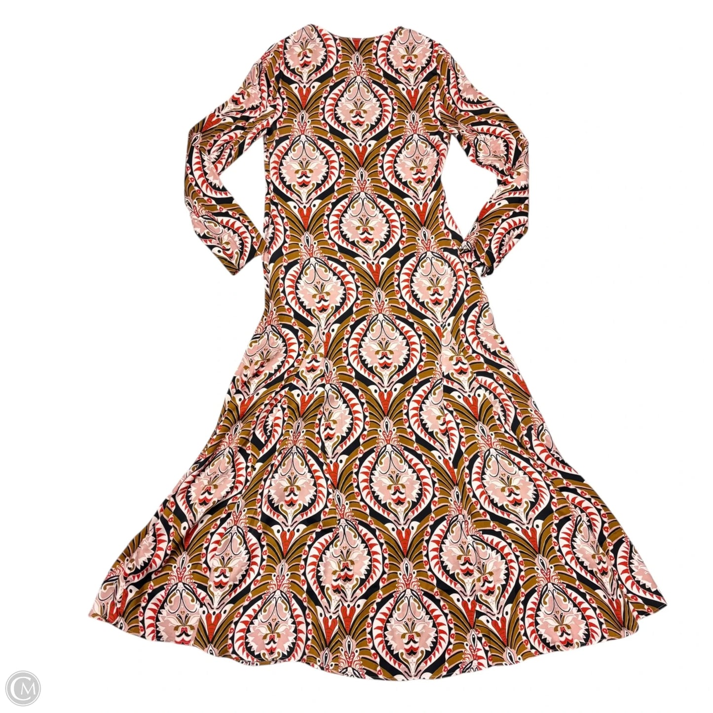 Dress Casual Maxi By Farm Rio In Brown & Pink, Size: S