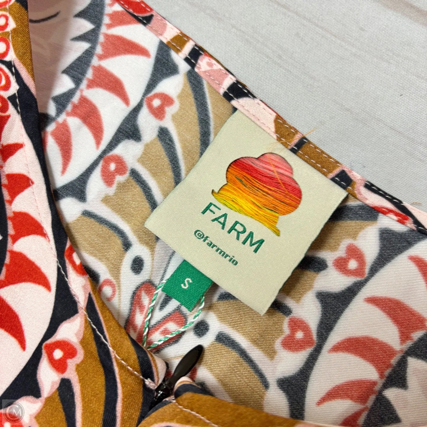 Dress Casual Maxi By Farm Rio In Brown & Pink, Size: S