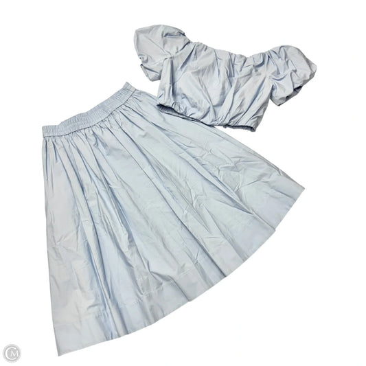 Skirt Set 2pc By Banana Republic In Blue, Size: M