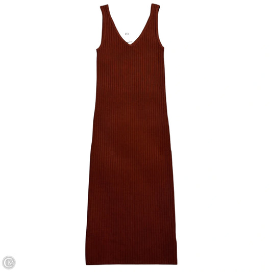 Dress Casual Midi By Gap In Brown, Size: M
