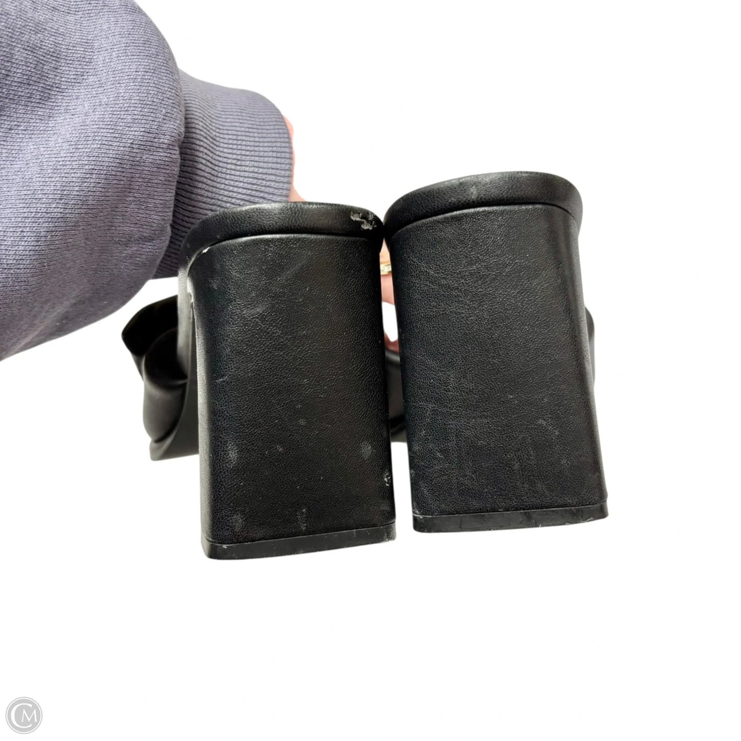 Sandals Heels Block By Open Edit In Black, Size: 8