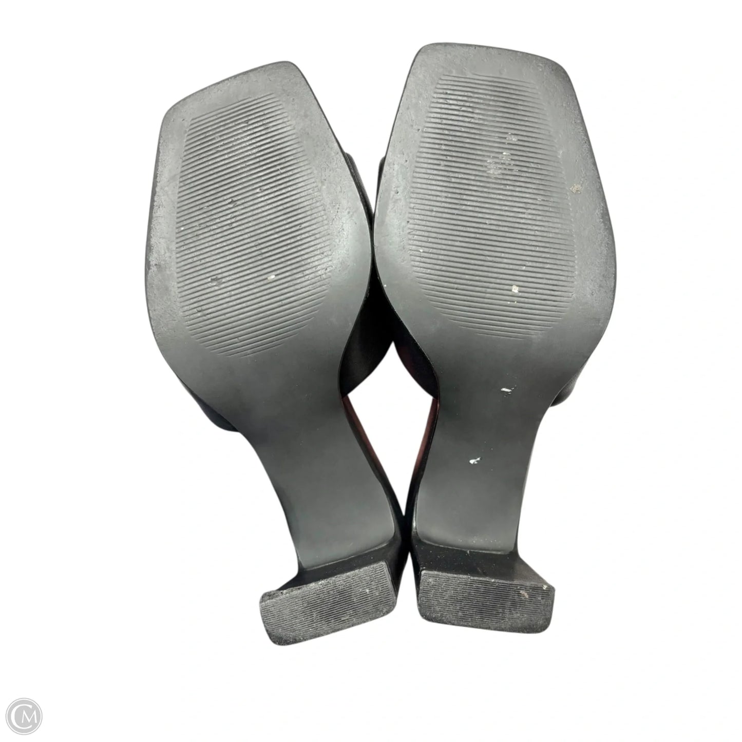 Sandals Heels Block By Open Edit In Black, Size: 8